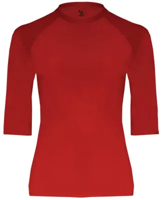 Badger Sportswear 4627 Pro-Compression Half-Sleeve Red