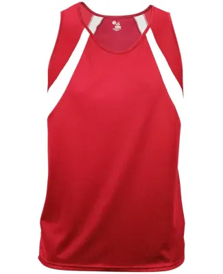 Badger Sportswear 8661 B-Core Aero Singlet Red/ White