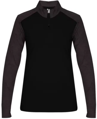 Badger Sportswear 4179 Women's Sport Tonal Blend Q Black/ Black Tonal Blend