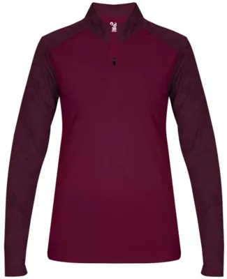 Badger Sportswear 4179 Women's Sport Tonal Blend Q Maroon/ Maroon Tonal Blend