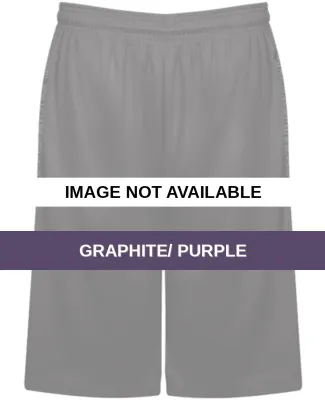 Badger Sportswear 4168 Tonal Blend Panel Shorts Graphite/ Purple