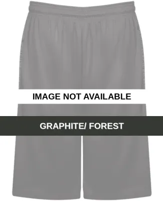 Badger Sportswear 4168 Tonal Blend Panel Shorts Graphite/ Forest