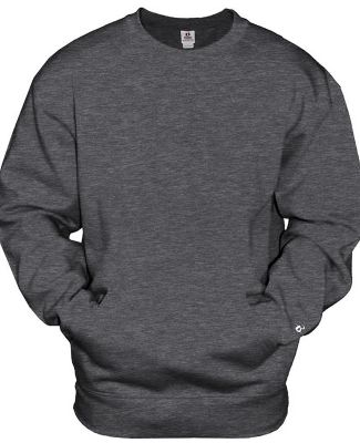 Badger Sportswear 1252 Pocket Crewneck Sweatshirt in Charcoal