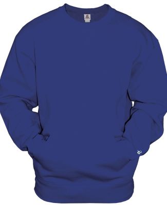 Badger Sportswear 1252 Pocket Crewneck Sweatshirt in Royal
