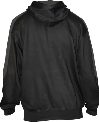 Badger Sportswear 1265 Saber Hooded Sweatshirt Black/ Charcoal