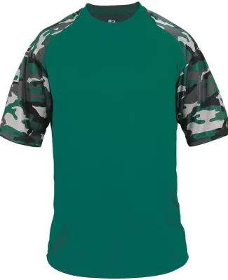 Badger Sportswear 2141 Camo Youth Sport T-Shirt Forest/ Forest Camo
