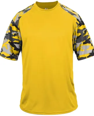 Badger Sportswear 2141 Camo Youth Sport T-Shirt Gold/ Gold Camo