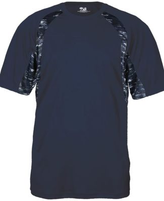 Badger Sportswear 2142 Static Youth Hook T-Shirt Navy/ Navy Static