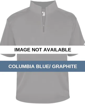 Badger Sportswear 2199 B-Core S/S Youth 1/4 Zip Columbia Blue/ Graphite