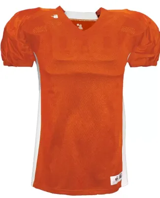 Badger Sportswear 2488 Youth East Coast Football J Burnt Orange/ White