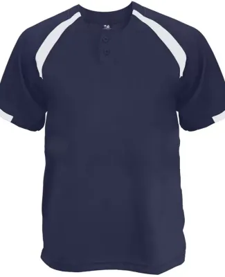 Badger Sportswear 2932 B-Core Youth Competitor Pla Navy/ White