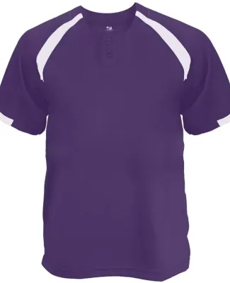 Badger Sportswear 2932 B-Core Youth Competitor Pla Purple/ White