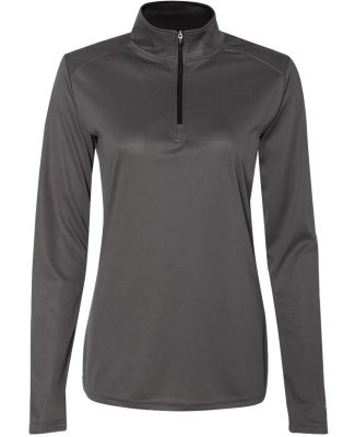 Badger Sportswear 4103 B-Core Women's Quarter-Zip in Graphite/ black