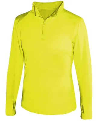 Badger Sportswear 4286 Women's Quarter-Zip Lightwe Safety Yellow