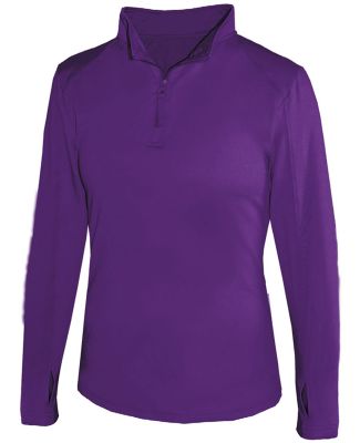 Badger Sportswear 4286 Women's Quarter-Zip Lightwe Purple