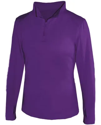 Badger Sportswear 4286 Women's Quarter-Zip Lightwe Purple