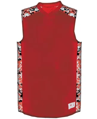 Badger Sportswear 8553 Digital Camo B-Attack Tank Red/ Red