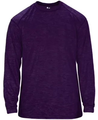 Badger Sportswear 4174 Tonal Blend L/S Tee Purple Tonal Blend
