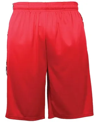 Badger Sportswear 4189 Digital Camo Panel Short Red/ Red