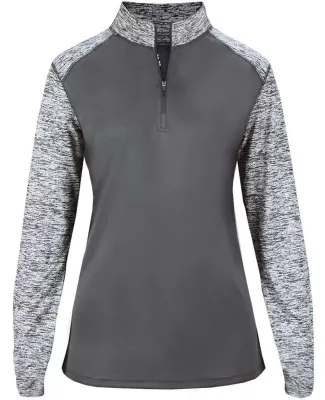 Badger Sportswear 4198 Sport Blend Women's 1/4 Zip Graphite/ Graphite Blend
