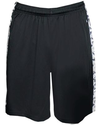 Badger Sportswear 7249 Digital Camo B-Attack Short Black/ White