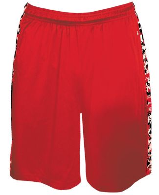 Badger Sportswear 7249 Digital Camo B-Attack Short Red/ Red
