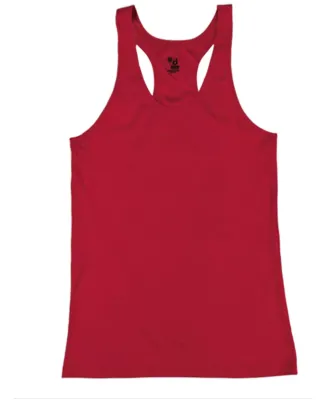 Badger Sportswear 2166 B-Core Girls' Racerback Tan Red