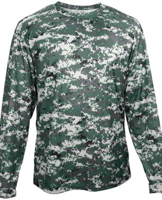 Badger Sportswear 4184 Digital Camo Long Sleeve T- in Forest digital