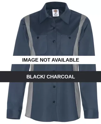 Dickies Workwear FL524 Ladies' Industrial Long-Sle BLACK/ CHARCOAL