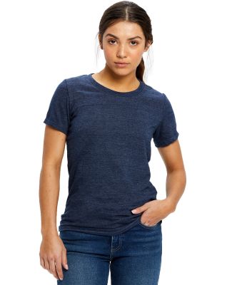 US Blanks 0222 Ladies Triblend T-Shirt in Tri navy