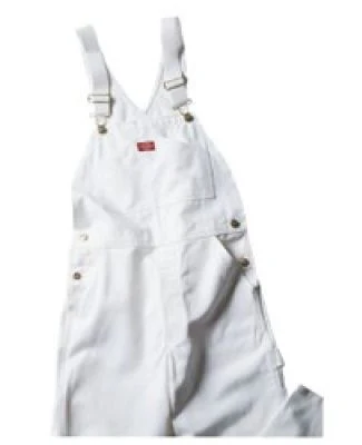 Dickies Workwear 8953WH Unisex Painters Bib Overal WHITE _30