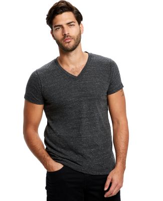US Blanks 2228 Unisex Triblend V Neck T Shirts in Tri charcoal