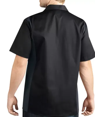 Dickies Workwear WS508 Men's Two-Tone Short-Sleeve BLACK/ CHARCOAL