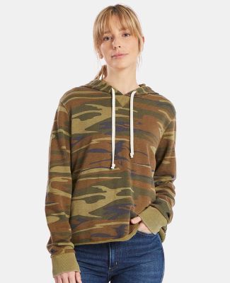 Alternative Apparel 8628 Ladies' Day Off Hoodie in Camo