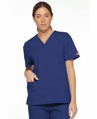 Dickies Medical 86706 / Missy Fit V-Neck Top Galaxy Blue