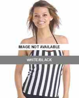 B03 In Your Face Ladies Referee Halter   White/Black