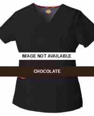 Dickies Medical 86806/Mock Wrap Top Chocolate