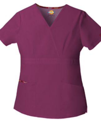 Dickies Medical 86806/Mock Wrap Top Wine