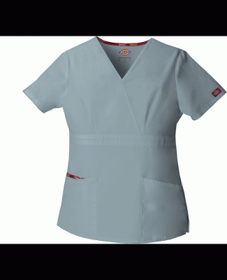 Dickies Medical 86806/Mock Wrap Top Grey