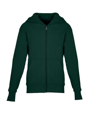 Next Level Apparel 9103 Youth Zip Hoodie FOREST GREEN