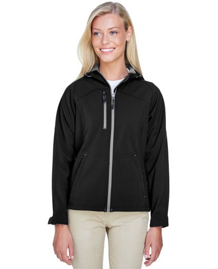 North End 78166 Ladies' Prospect Two-Layer Fleece  in Black