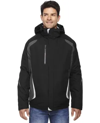 North End 88195 Men's Height 3-in-1 Jacket with In in Black