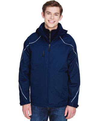 North End 88196T Men's Tall Angle 3-in-1 Jacket wi in Night