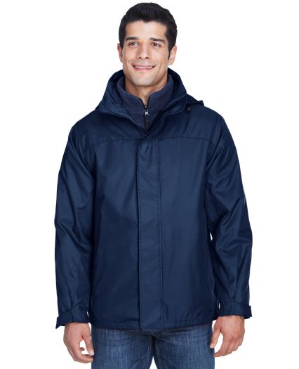 North End 88130 Adult 3-in-1 Jacket in Midnight navy