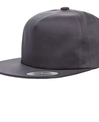 Yupoong-Flex Fit 6502 Unstructured Five-Panel Snap in Charcoal