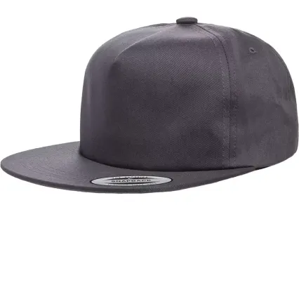 Yupoong-Flex Fit 6502 Unstructured Five-Panel Snap in Charcoal
