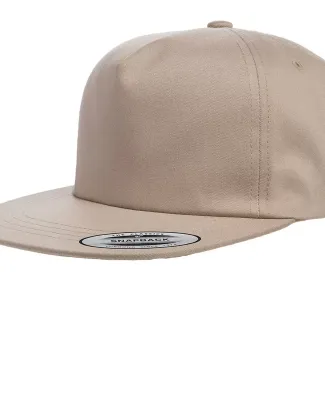 Yupoong-Flex Fit 6502 Unstructured Five-Panel Snap in Khaki