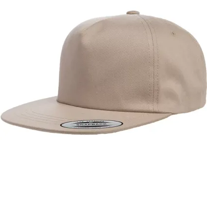Yupoong-Flex Fit 6502 Unstructured Five-Panel Snap in Khaki