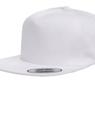 Yupoong-Flex Fit 6502 Unstructured Five-Panel Snap in White