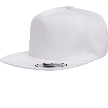Yupoong-Flex Fit 6502 Unstructured Five-Panel Snap in White